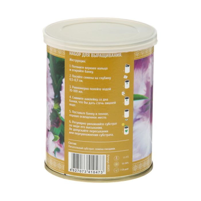 Растущая травка "Цветок в банке "Гвоздика"