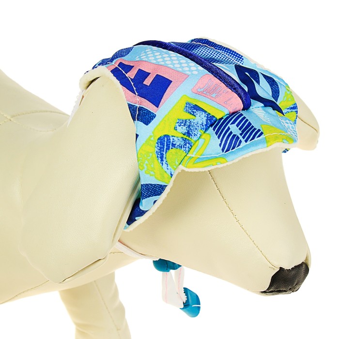 Кепочка демисезонная с тёплым подкладом XS (ОШ 21см, ОМ 22см, высота 9см)