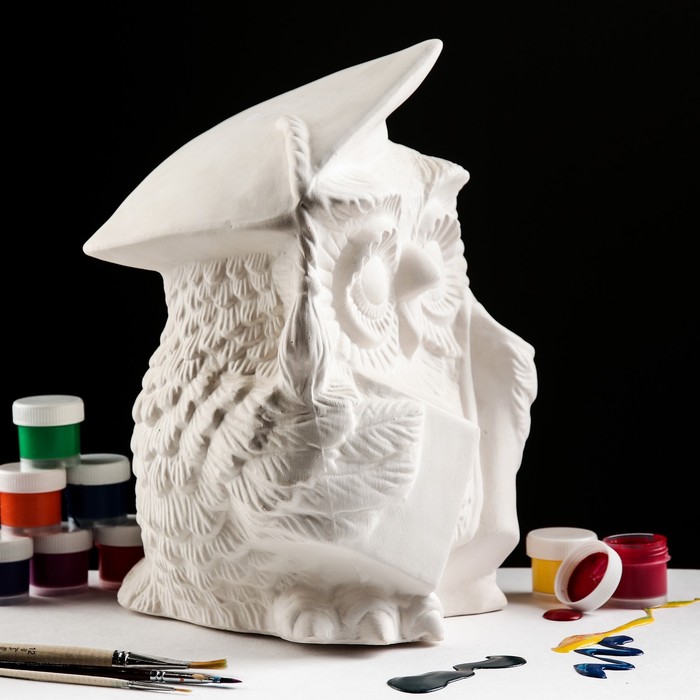 Копилка-раскраска "Сова с книгой"