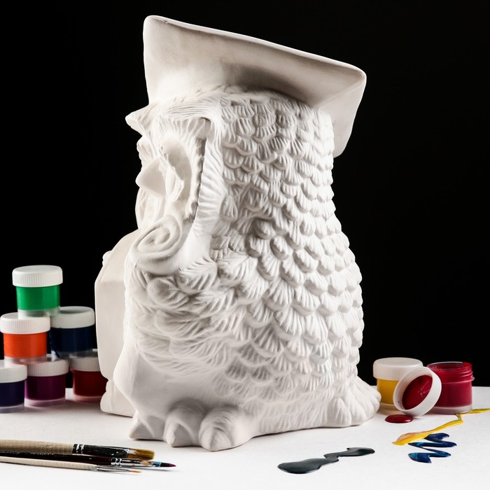 Копилка-раскраска "Сова с книгой"