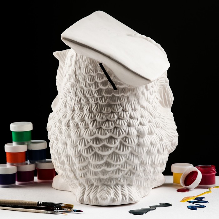 Копилка-раскраска "Сова с книгой"