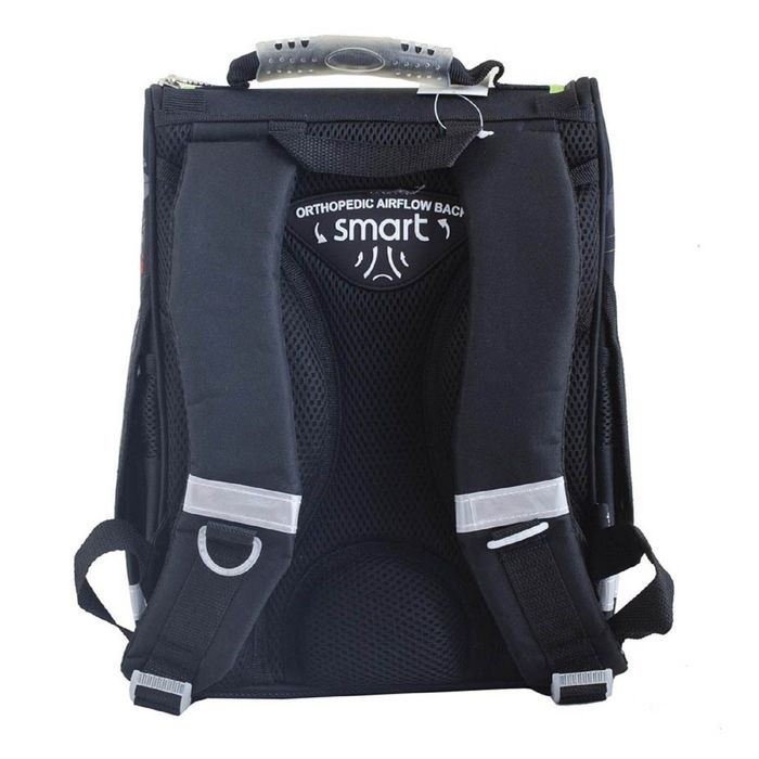 Рюкзак каркасный на молнии, 1 отдел, 3 наружных кармана, цвет чёрный