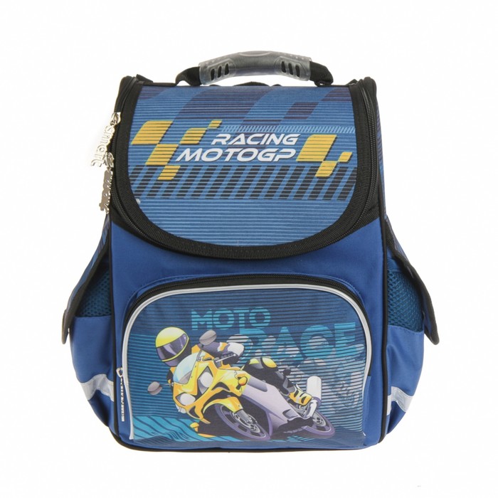 Ранец Стандарт Smart PG-11 34*26*14 мал Moto, синий 553411