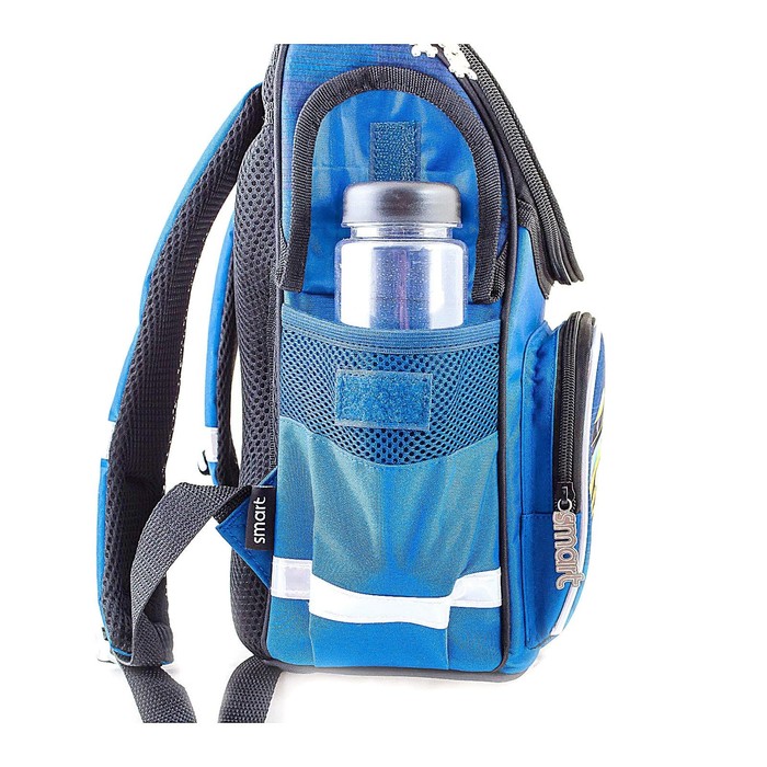 Ранец Стандарт Smart PG-11 34*26*14 мал Moto, синий 553411