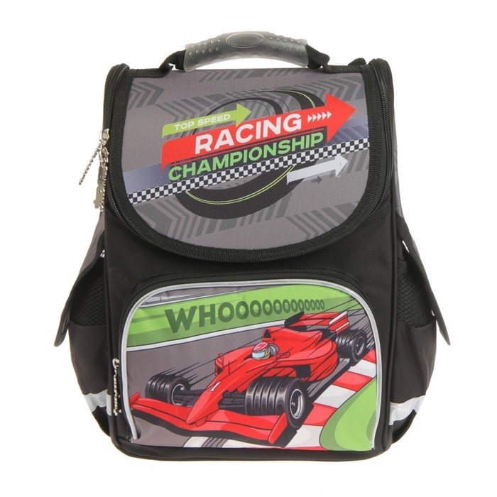 Ранец Стандарт Smart PG-11 34*26*14 мал Champion, чёрный/серый 553413