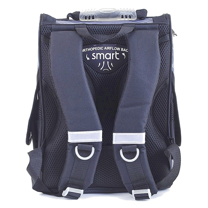 Ранец Стандарт Smart PG-11 34*26*14 мал Champion, чёрный/серый 553413