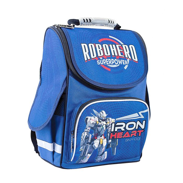 Ранец Стандарт Smart PG-11 34*26*14 мал RoboHero, синий 553417