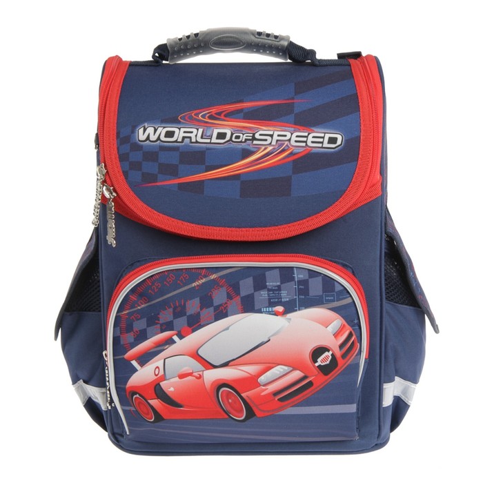 Ранец Стандарт Smart PG-11 34*26*14 мал World of speed, синий 553426