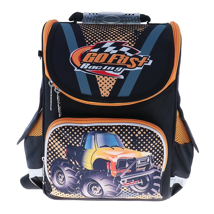 Ранец Стандарт Smart PG-11 34*26*14 мал Go fast, черный 553434