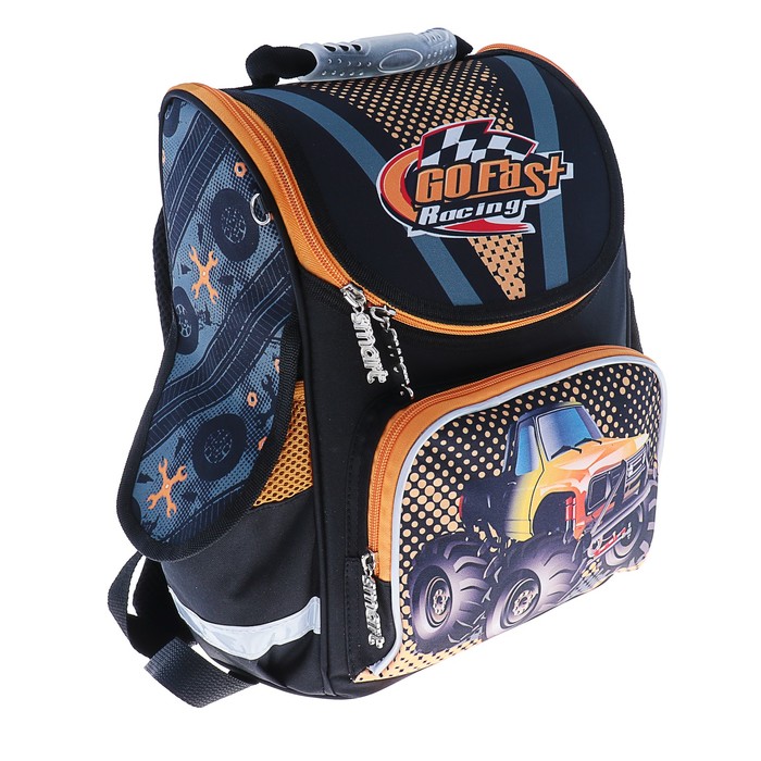 Ранец Стандарт Smart PG-11 34*26*14 мал Go fast, черный 553434