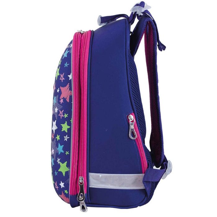 Рюкзак каркасный YES H-12 38*29*15 для девочки Stars, синий 553385
