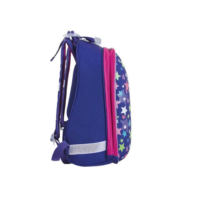 Рюкзак каркасный YES H-12 38*29*15 для девочки Stars, синий 553385