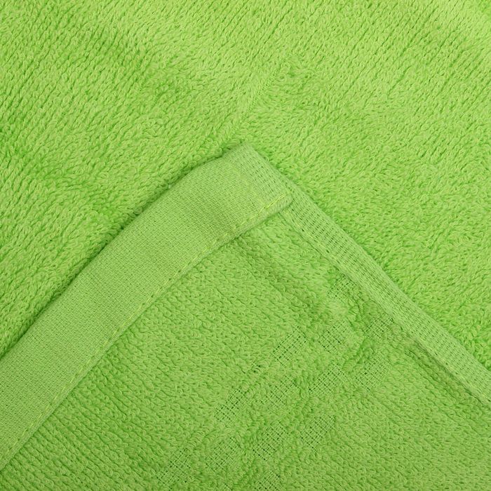 Полотенце Collorista Пасхальный заяц с вышивкой, цвет ярко-зелёный, 50х90 см, 400 гр/м2