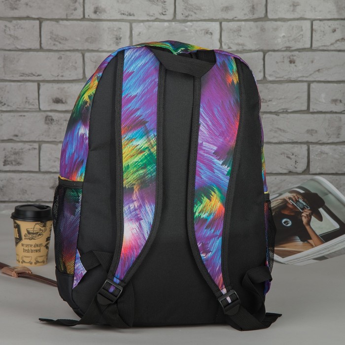 Рюкзак подр Колор 31*13,5*43,5 отдел на молнии нар карман 2 бок сетки фиолетовый