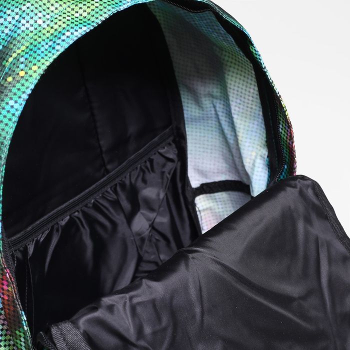 Рюкзак подр Космос 31*13,5*43,5 отдел на молнии нар карман 2 бок сетки зеленый