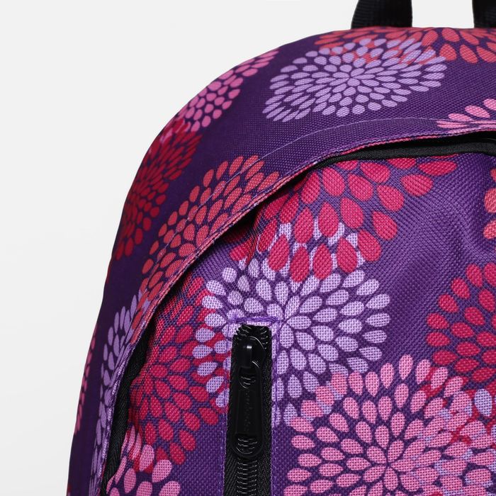 Рюкзак молодёжный на молнии, 1 отдел, наружный карман, 2 боковых кармана сетка, регулируемые лямки, цвет сиреневый