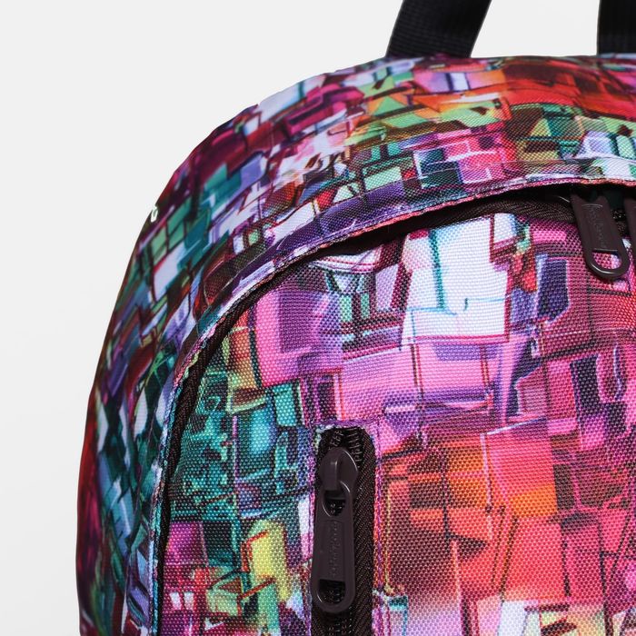 Рюкзак подр Пиксель 31*13,5*43,5 отдел на молнии нар карман 2 бок сетки малиновый