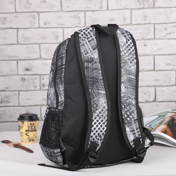 Рюкзак подр Спринт, 32*17*45 отдел на молнии нар карман 2 бок сетки серый