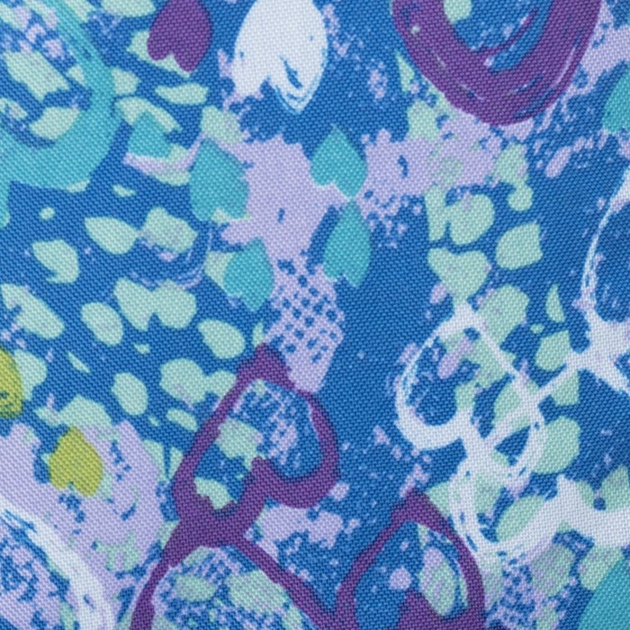 Рюкзак подр Сердца 32*18*45 отдел на молнии 2 нар кармана 2 бок сетки голубой