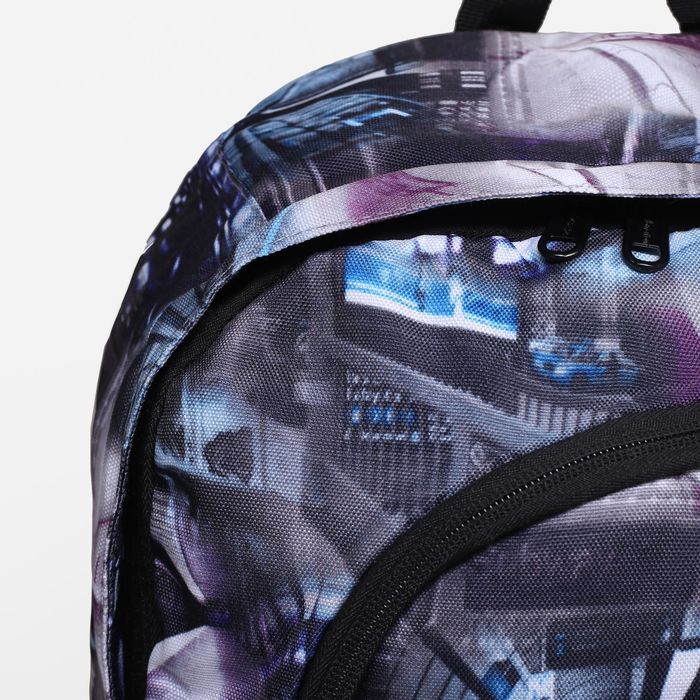 Рюкзак подр Стиль, 30*16*45 отдел на молнии 2 нар кармана бок сетка черно синий