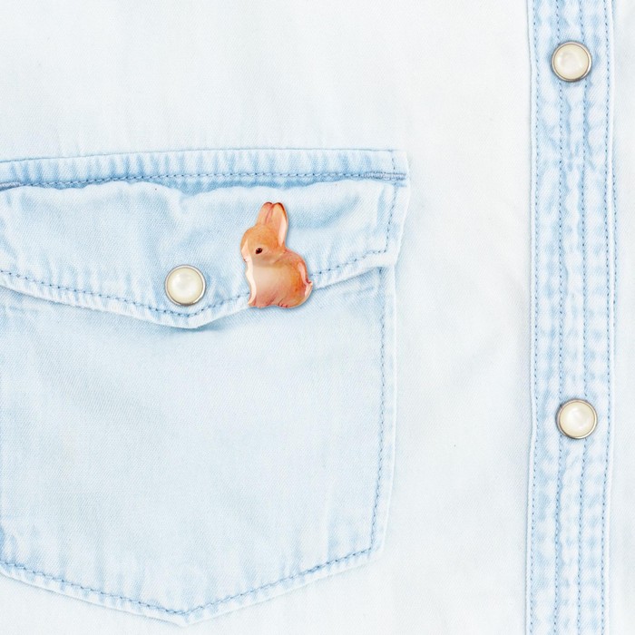 Открытка со значком с заливкой "Везения и удачи"