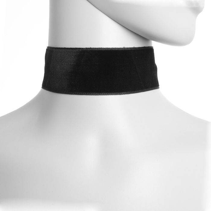 Чокер "Александрия" бархотка, цвет чёрный в золоте