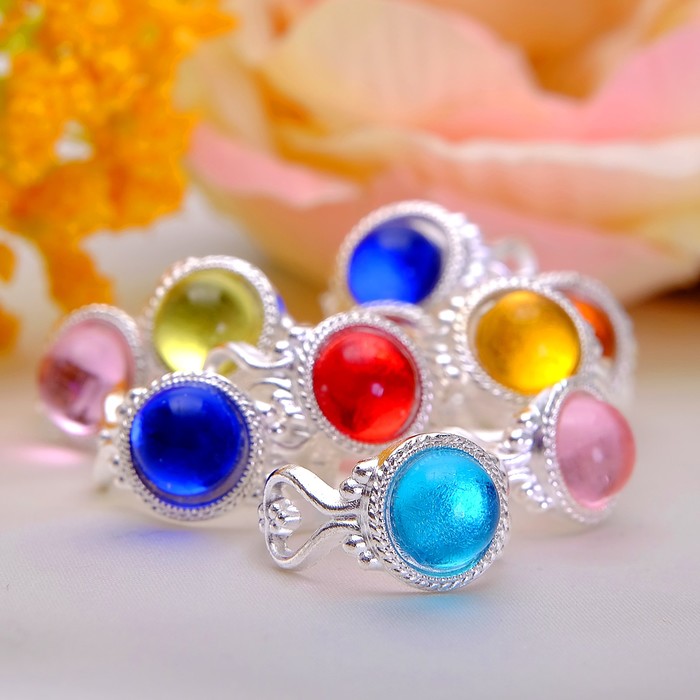 Кольцо детское "Выбражулька" круг, цвет МИКС, размер МИКС