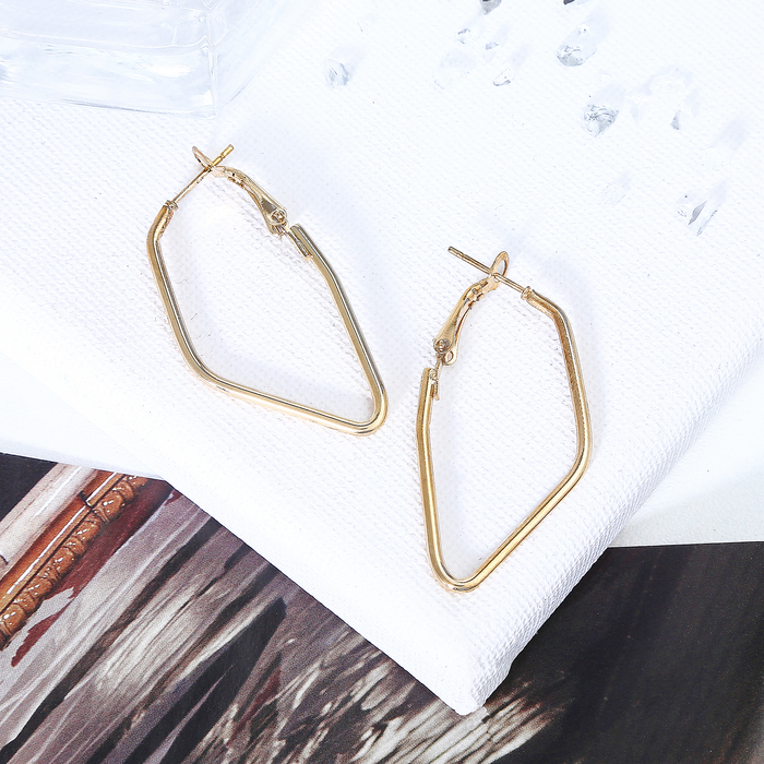 Серьги-кольца "Геометрия", цвет МИКС, d=5,7 см