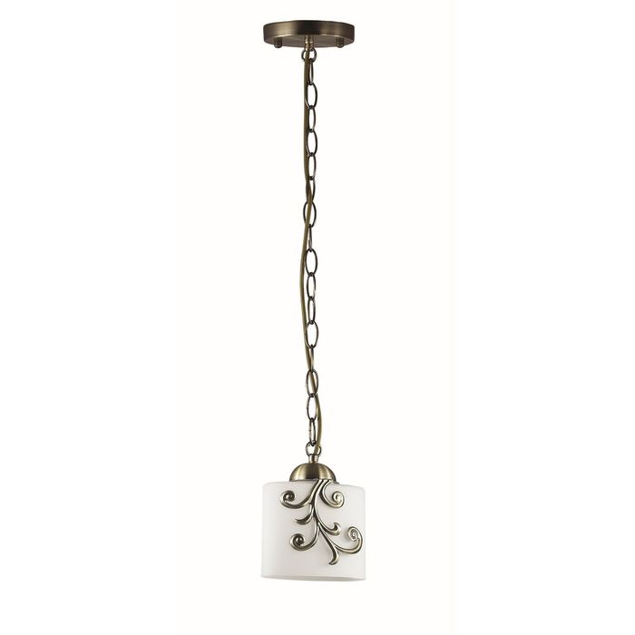 Подвес SUSANNA E27 40W 220V бронзовый/стекло/метал.декор 70х15х15 см