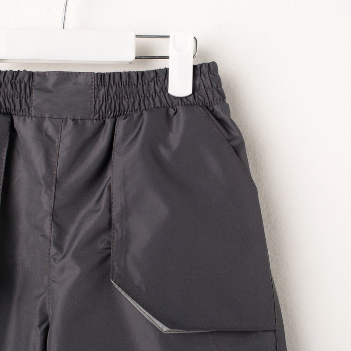 Брюки для мальчика, рост 128 см, цвет серый 10-253