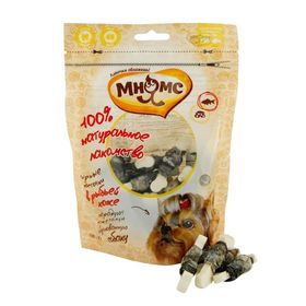 

Лакомство "Мнямс" для собак, сырные косточки в рыбьей коже, 100 г.