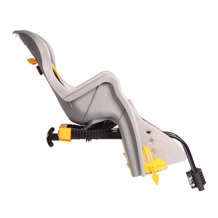 Велокресло заднее BQ-7-4 с регулировкой наклона, крепление на раму, цвет серый