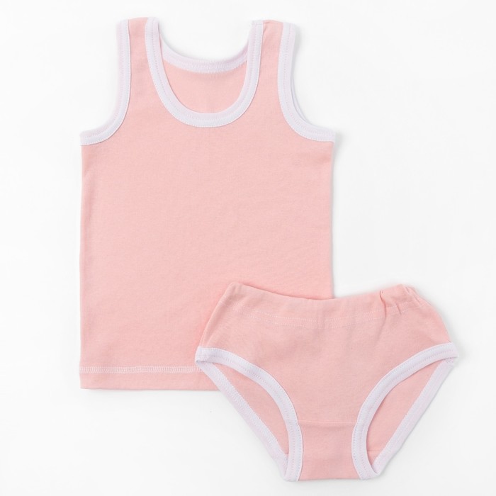 Комплект для девочки (майка+трусы), рост 86-92 см , цвет розовый 1082-52_М