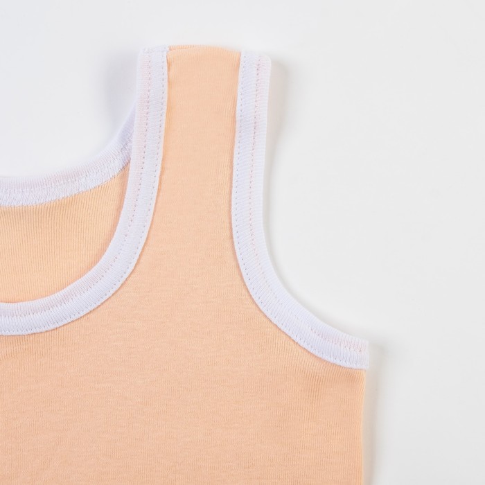 Комплект для девочки (майка+трусы), рост 116-122 см, цвет персиковый 1082-64