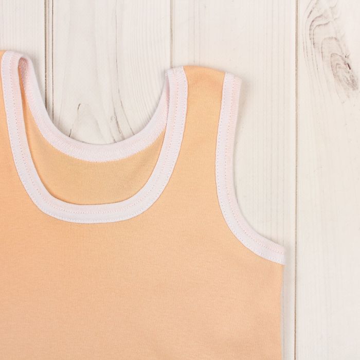 Комплект для девочки (майка+трусы), рост 116-122 см, цвет персиковый 1082-64
