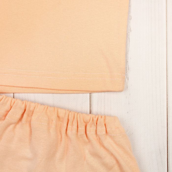 Комплект для девочки (майка+трусы), рост 116-122 см, цвет персиковый 1082-64