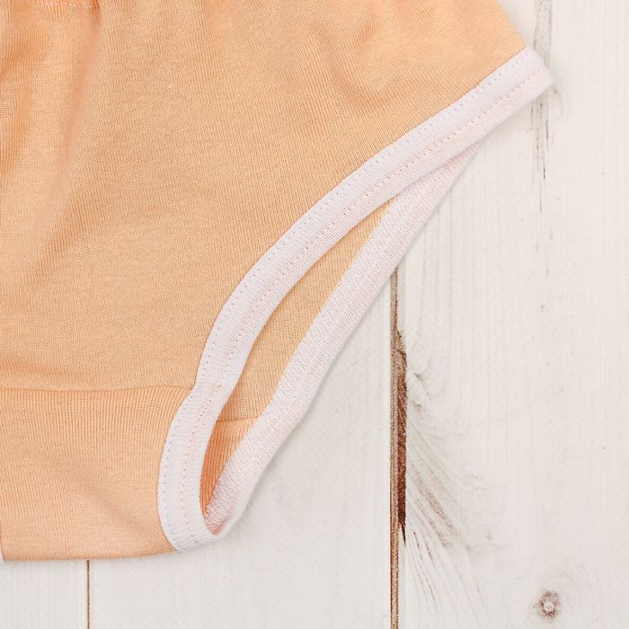 Комплект для девочки (майка+трусы), рост 116-122 см, цвет персиковый 1082-64