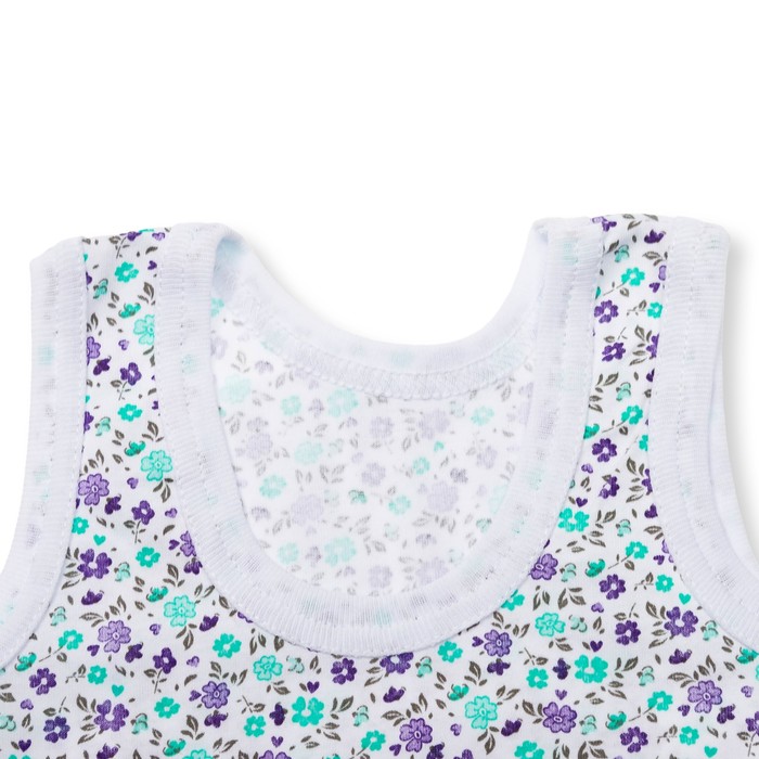 Комплект для девочки (майка+трусы), рост 92-98 см, цвет белый, принт микс 1103-56_М