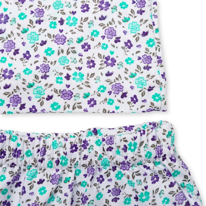 Комплект для девочки (майка+трусы), рост 92-98 см, цвет белый, принт микс 1103-56_М