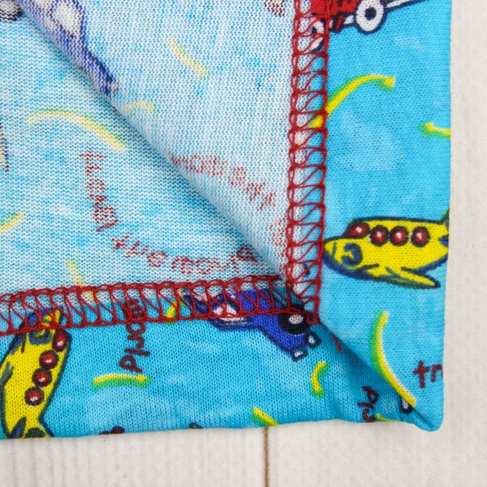 Пижама для мальчика (футболка+брюки), рост 68-74 см, цвет красный, принт микс 1311-48 _М