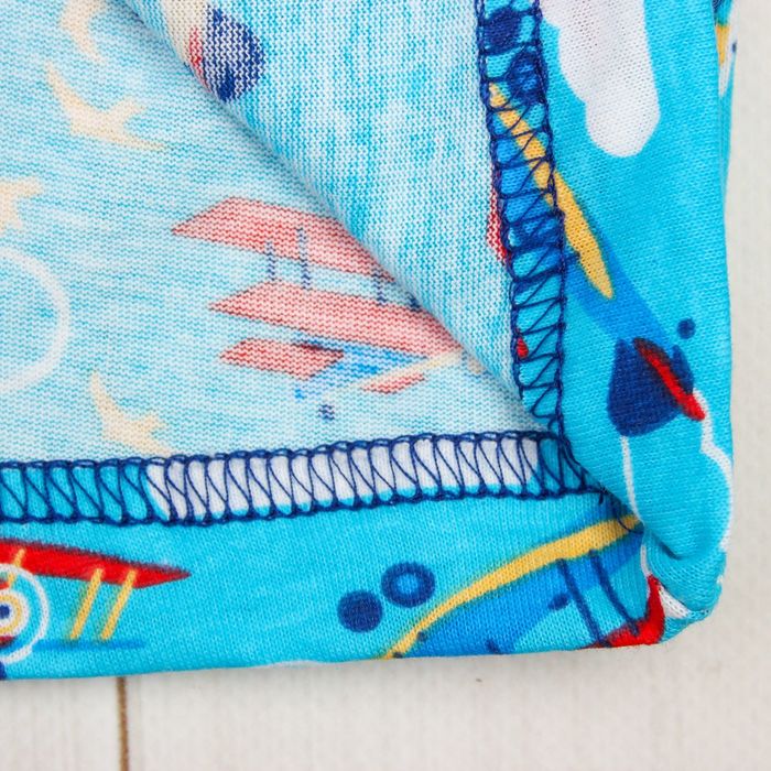 Пижама для мальчика (футболка+брюки), рост 68-74 см, цвет синий, принт микс 1311-48 _М