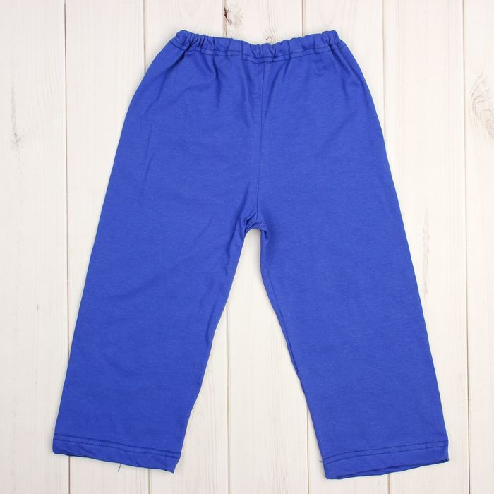 Пижама для мальчика (футболка+брюки), рост 86-92 см, цвет синий, принт микс 1311-52 _М