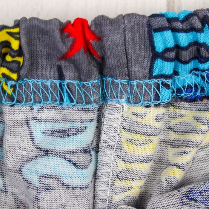 Пижама (кофточка, штанишки), рост 68-74 см, цвет серый, принт микс 1312-48 _М