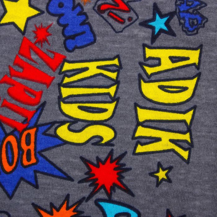 Пижама (кофточка, штанишки), рост 68-74 см, цвет серый, принт микс 1312-48 _М