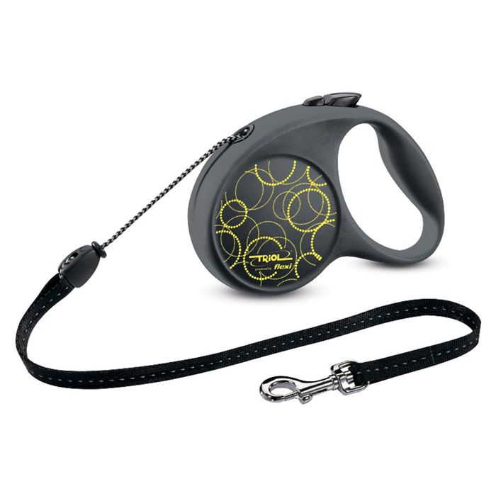 Рулетка Triol Flexi Fun Neon трос, M, 5м до 20кг