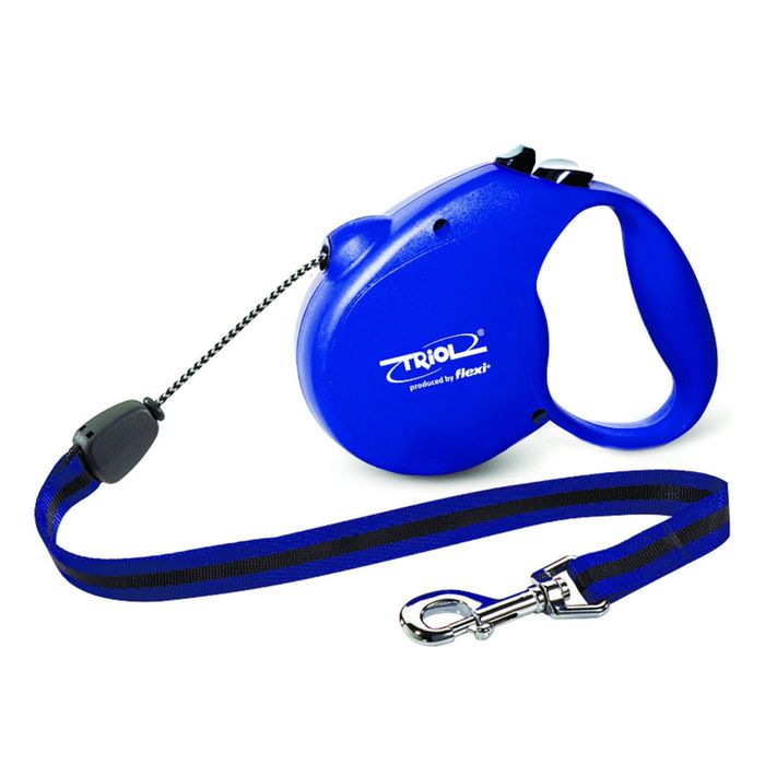 Рулетка Triol Flexi Standard Blue, трос, M, 5м до 20кг