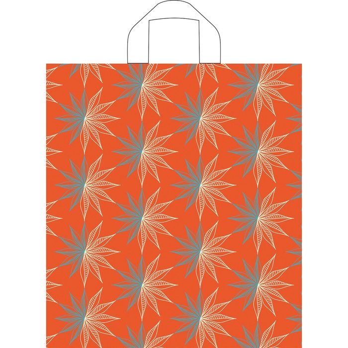 Пакет "Узор на терракотовом", полиэтиленовый с петлевой ручкой, 35х28 см, 55 мкм