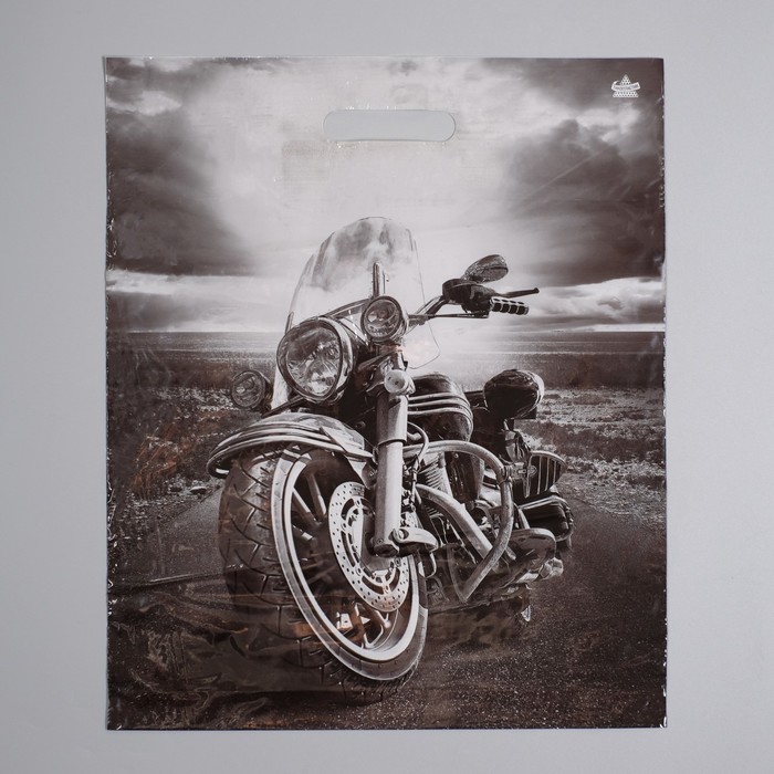 Пакет "Байк", полиэтиленовый с вырубной ручкой, 45 х 38 см, 60 мкм