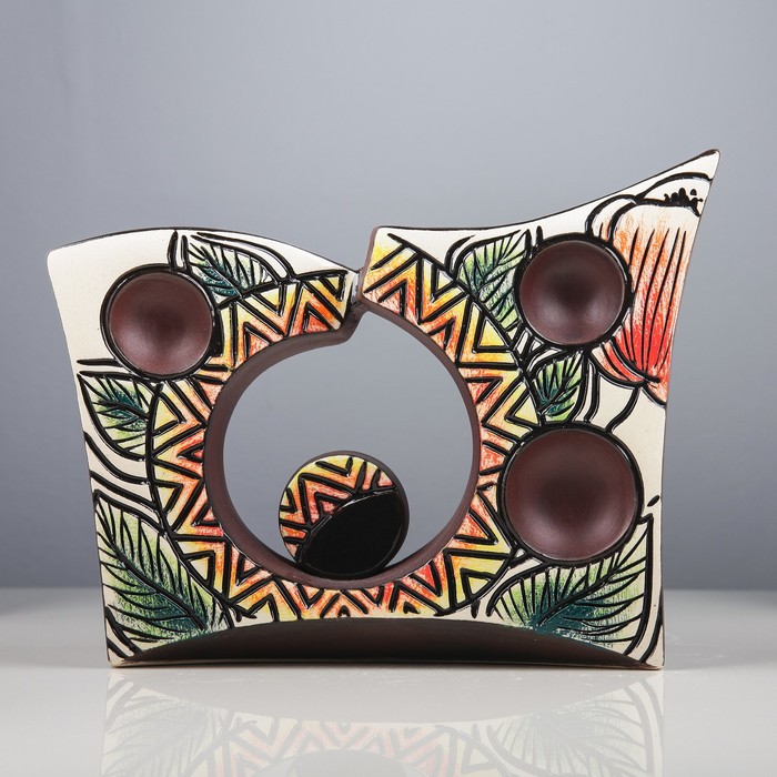 Ваза "Хайтэк"  темный  микс