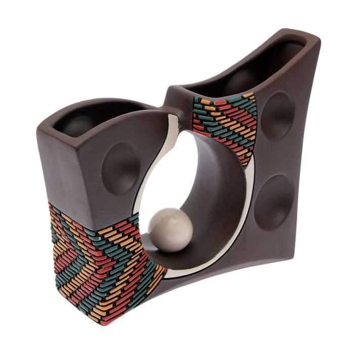 Ваза "Хайтэк" темный микс